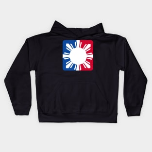 Filipino Red White Blue Sun by AiReal Apparel Kids Hoodie